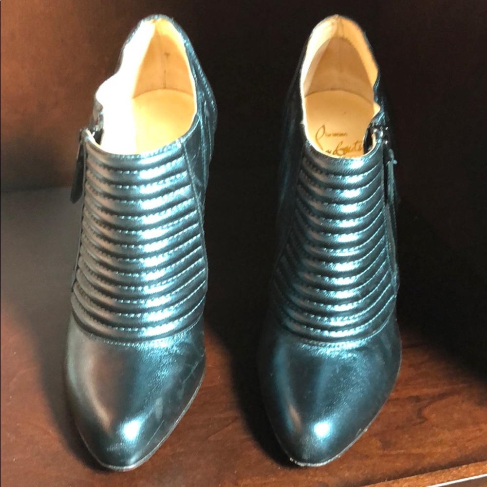 Authentic Christian Louboutin ankle booties